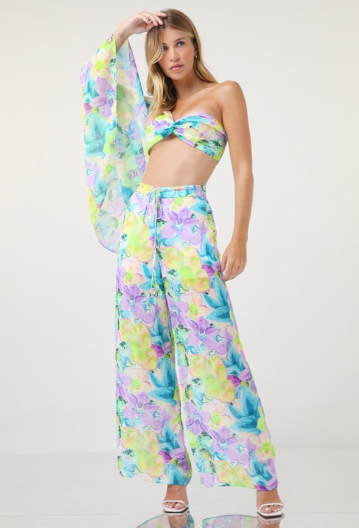 Conjunto Top + Calça Estampada