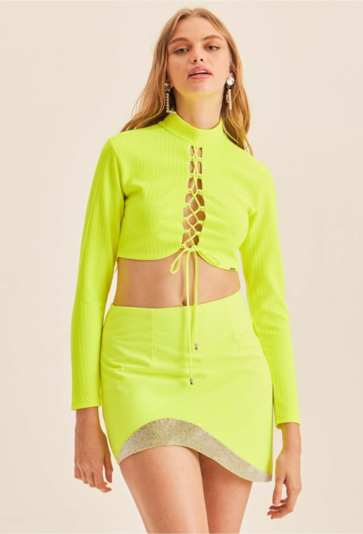 Blusa Cropped Neon