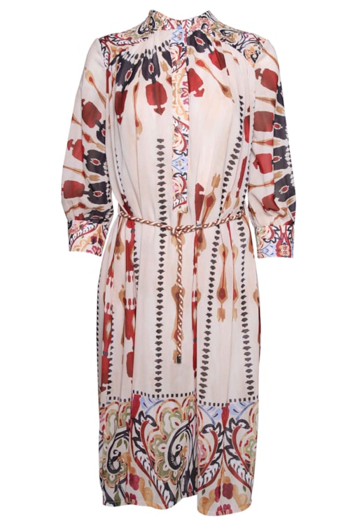 Vestido camiseiro estampado