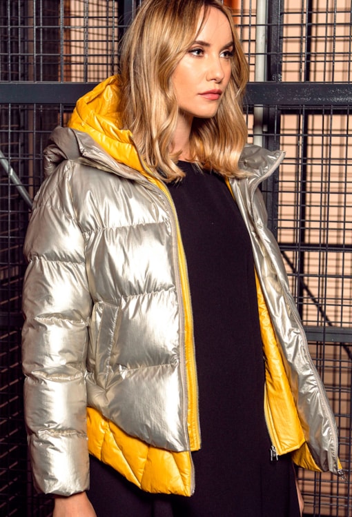 Casaco efeito sobreposição