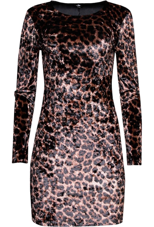 Vestido estampado leopardo