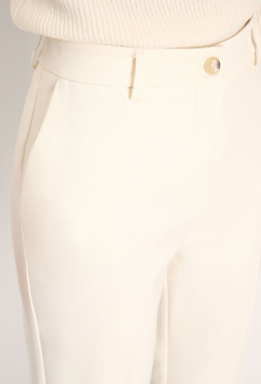 Calças largas de cintura alta