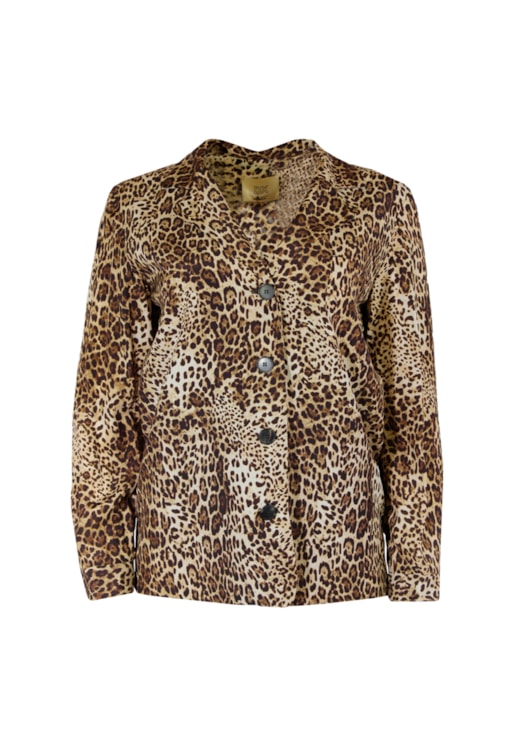 Camisa com padrão leopardo