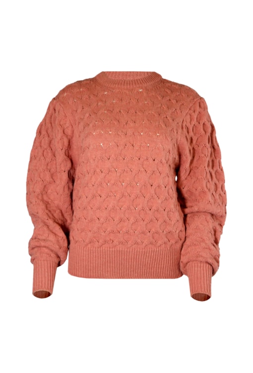 Camisola de malha com torcidos