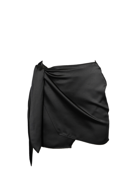 Saia curta drapeada