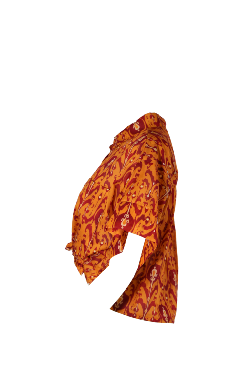 Camisa cropped com nó