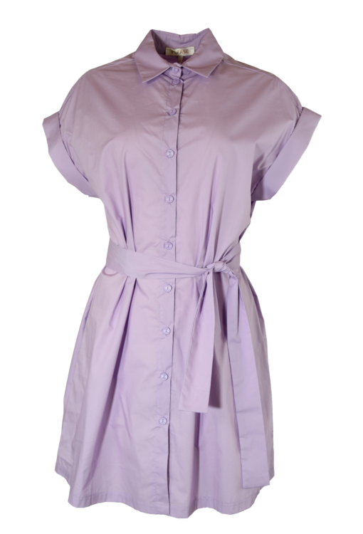 Vestido camiseiro curto